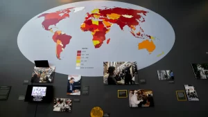 Timeline Wall Vinyl World Map