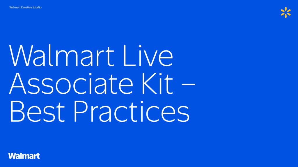 Associate Live Kit Best Practices